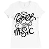 don't stop the music Ladies Fitted T-Shirt