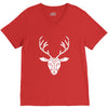 poly deer V-Neck Tee
