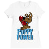 puppy power Ladies Fitted T-Shirt