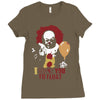 it pennywise clown Ladies Fitted T-Shirt