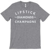 lipstick diamonds champagne T-Shirt