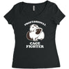 professional cage fighter Women's Triblend Scoop T-shirt