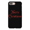merry christmas red glitter iPhone 8 Plus