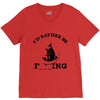 i'd rather be fishing V-Neck Tee