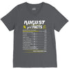 August Girl Facts Leo V-Neck Tee