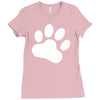 paw sticker vinyl decal Ladies Fitted T-Shirt