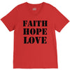 faith hope love V-Neck Tee