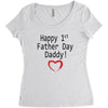 happy 1st father day Women's Triblend Scoop T-shirt
