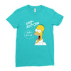 Homer Simpson Ladies Fitted T-Shirt