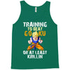 Training To Beat Goku Tank Top