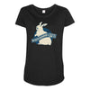 jurassic bunnies Maternity Scoop Neck T-shirt