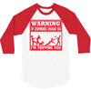 warning if zombies chase us i'm tripping you 3/4 Sleeve Shirt