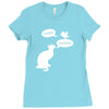 pussy chicken tshirt funny cat bird humor tee rooster Ladies Fitted T-Shirt