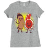 good cop bad chop Ladies Fitted T-Shirt
