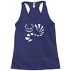 cheshire cat alice in wonderland funny Racerback Tank
