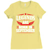 Legends Are Born In September Ladies Fitted T-Shirt
