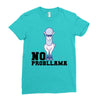 no probllama Ladies Fitted T-Shirt