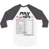 May Girl Facts Taurus 3/4 Sleeve Shirt