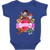 paw patrol birthday girl Baby Bodysuit