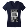 fortnite tilted towers Women's V-Neck T-Shirt