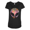 Psychic Alien Galaxy Maternity Scoop Neck T-shirt
