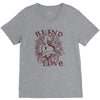 blind love fire heart V-Neck Tee