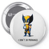 i don't do mornings Pin-back button