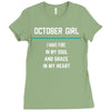 October Girl Ladies Fitted T-Shirt