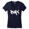 bmx graffiti Women's V-Neck T-Shirt
