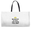 dentist crown Weekender Totes
