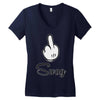 mickey fuck swag Women's V-Neck T-Shirt