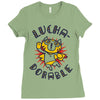 lucha dorable Ladies Fitted T-Shirt
