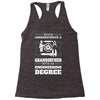 Never Underestimate A Grandfather With An Engineer Degree Racerback Tank