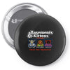 basements and kittens Pin-back button