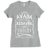 avada kedavra bitch Ladies Fitted T-Shirt
