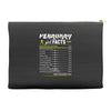 February Girl Facts Aquarius Accessory Pouches