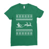 ugly santa claus Ladies Fitted T-Shirt