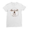 vitruvian robot Ladies Fitted T-Shirt