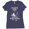 Daddy And Son Fishing Partners For Life Ladies Fitted T-Shirt