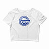 ghost in the shell laughing Crop Top