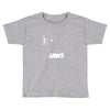 jaws chalk board movie licensed cotton blend adult Toddler T-shirt