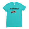 never forget Ladies Fitted T-Shirt