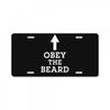 obey the beard funny License Plate