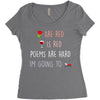 are red is red Women's Triblend Scoop T-shirt