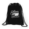 new dad Drawstring Bags