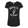 rockin' it old school bass Maternity Scoop Neck T-shirt