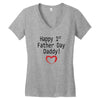 happy 1st father day Women's V-Neck T-Shirt