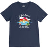 a turtle made it to the water V-Neck Tee