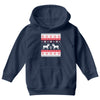 reindeer christmas ugly sweater Youth Hoodie