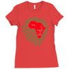 africa lion power cool Ladies Fitted T-Shirt